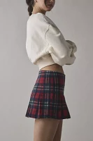 Tommy Jeans Plaid Pleated Mini Skirt