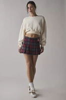 Tommy Jeans Plaid Pleated Mini Skirt