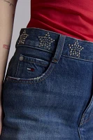 Tommy Jeans Studded Star Denim Mini Skirt