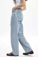 Abrand Carrie Tie-Waist Straight Leg Jean