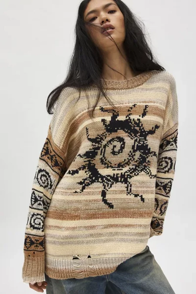 BDG Sully Swirl Pullover Sweater