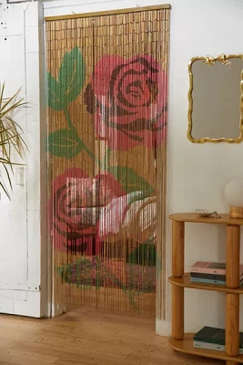 Rose Bamboo Beaded Curtain