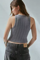 Urban Renewal Remnants Ribbed High Neck Tank Top