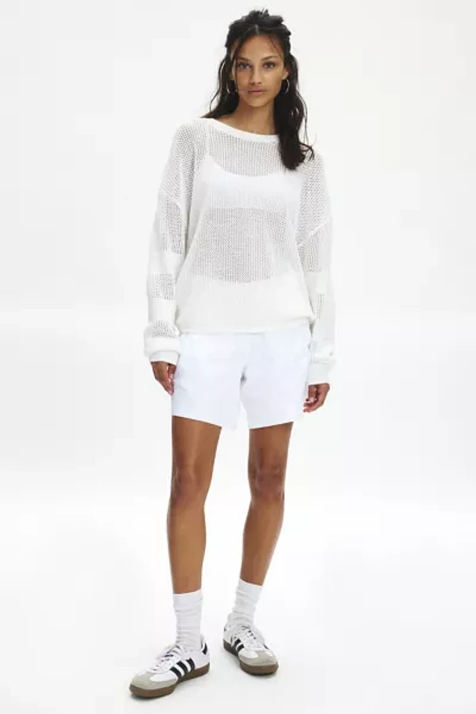 The Upside Fenway Sebastian Open Knit Crew Neck Pullover