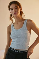 Hanes Comfy Stretch Ribbed Cropped Tank Top