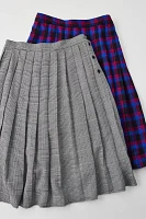 Urban Renewal Vintage Plaid Pleated Midi Skirt