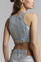 Levi’s® Mona Metallic Denim Corset Top