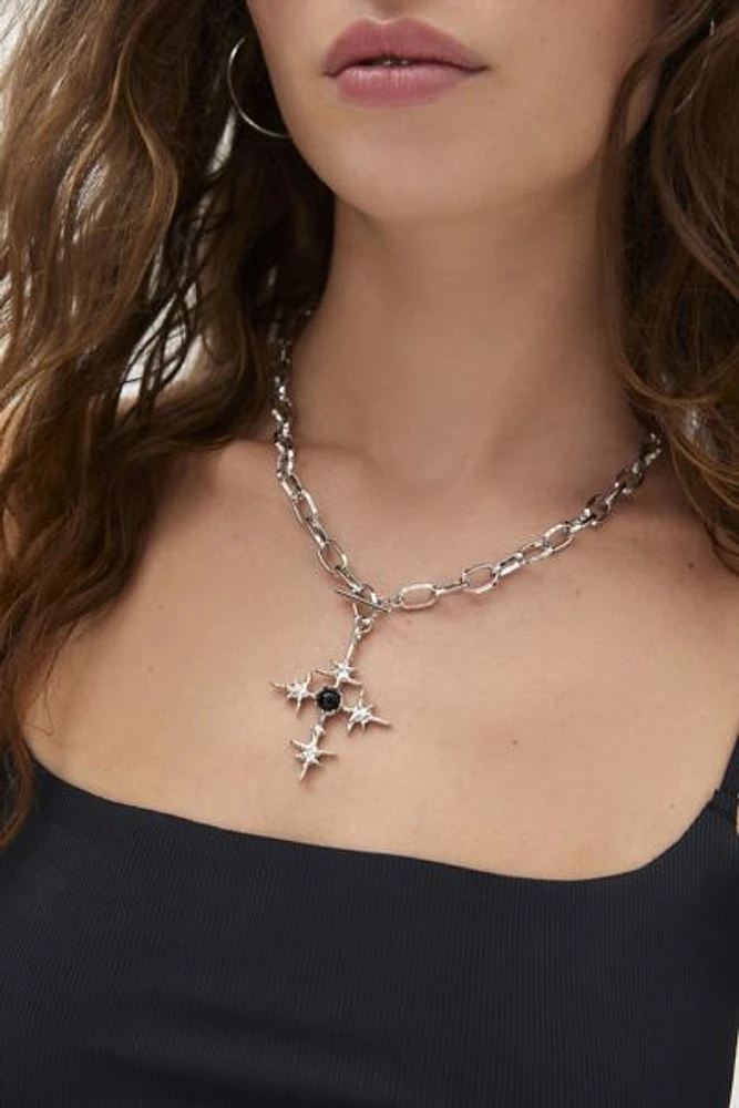 Phoenix Cross Pendant Necklace