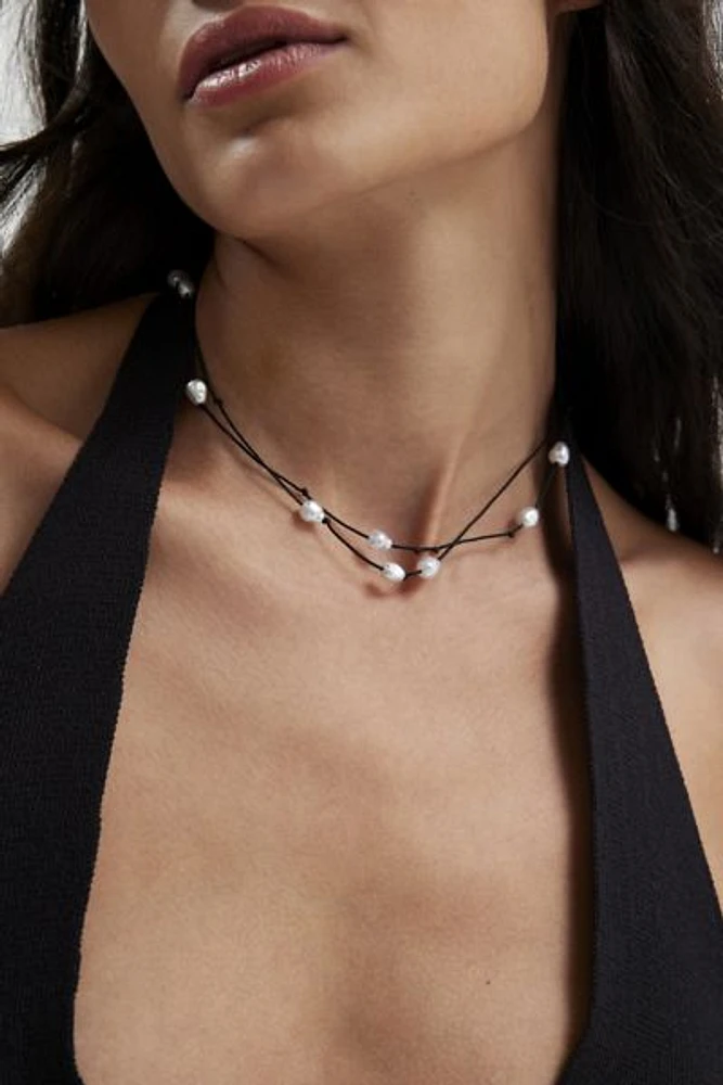 Sol Strung Pearl Layering Necklace