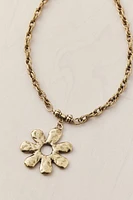 Faye Flower Chain Pendant Necklace