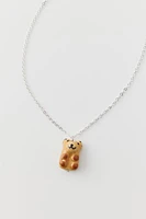 Ceramic Bear Charm Necklace