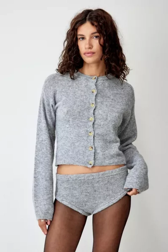 UO Grey Knit Micro Short