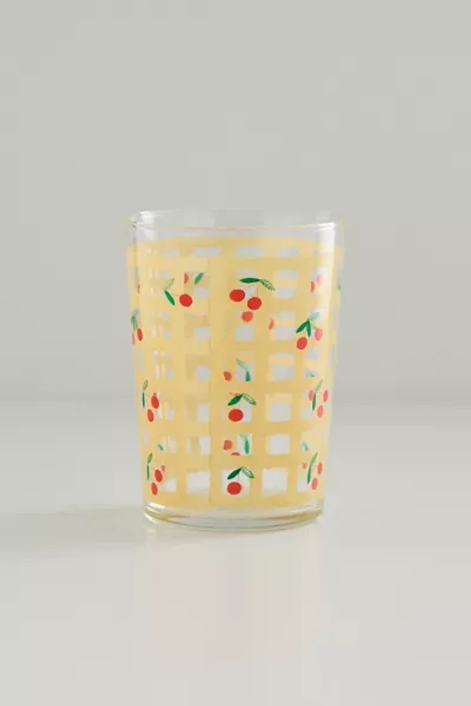 Checkered Juice Glass