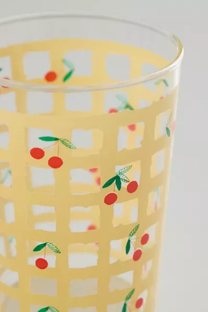 Checkered Juice Glass