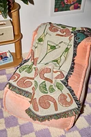 Calhoun & Co. Shrimp Cocktail Tapestry Throw Blanket