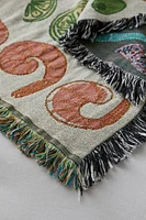 Calhoun & Co. Shrimp Cocktail Tapestry Throw Blanket