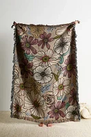 Calhoun & Co. Pastel Garden Tapestry Throw Blanket