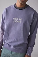 The Critical Slide Society Offset Rib Crew Neck Sweatshirt