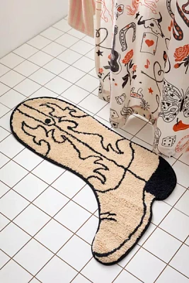 Cowboy Boot Bath Mat