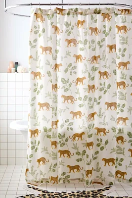 Prowling Leopard Shower Curtain