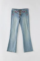 Vintage Y2K Lace Up Flared Jean