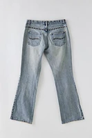 Vintage Y2K Riveted Light Wash Flared Jean