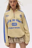 Costa De Prato Graphic Half Zip Sweatshirt