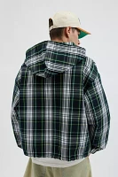 Urban Renewal Remnants Made LA Woven Plaid Pullover Anorak Jacket