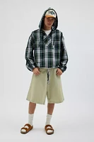 Urban Renewal Remnants Made LA Woven Plaid Pullover Anorak Jacket