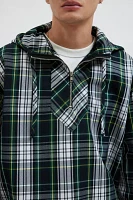 Urban Renewal Remnants Made LA Woven Plaid Pullover Anorak Jacket