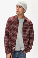 GUESS ORIGINALS Micro Plaid Long Sleeve Shirt