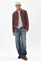 GUESS ORIGINALS Micro Plaid Long Sleeve Shirt