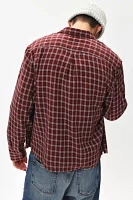 GUESS ORIGINALS Micro Plaid Long Sleeve Shirt