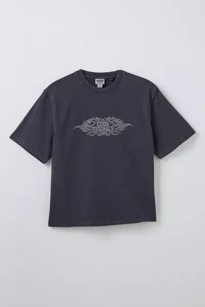 GUESS Tattoo Logo Graphic Tee