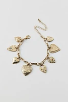 Kyla Heart Charm Bracelet