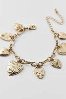 Kyla Heart Charm Bracelet