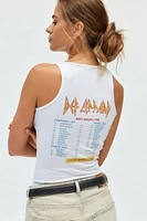 Def Leppard Ribbed Graphic Tank Top