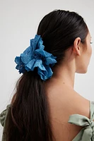 Heart Eyelet Large Scrunchie