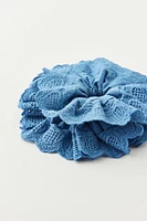 Heart Eyelet Large Scrunchie