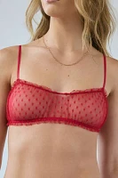 Only Hearts CouCou Lola Joey Sheer Swiss Dot Mesh Bralette