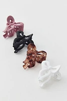 Bow Matte Mini Claw Clip Set