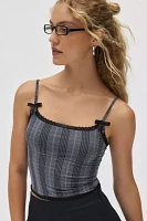 Out From Under Margaret Plaid Seamless Knit Cami