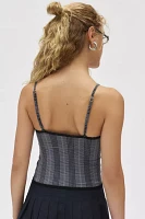 Out From Under Margaret Plaid Seamless Knit Cami