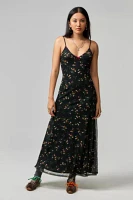 UO Floral Mesh Maxi Dress