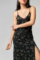 UO Floral Mesh Maxi Dress