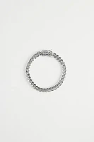 King Ice 8mm Miami Cuban Chain White Gold Bracelet