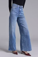 Tommy Jeans Claire High Rise Wide Leg Side-Split Jean