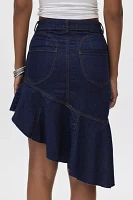 BDG Kiko Asymmetrical Denim Midi Skirt