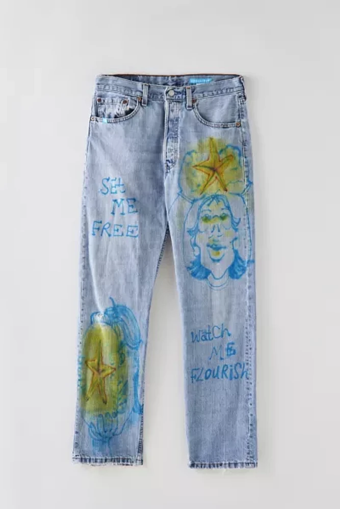 Loyal Pup Remade Levi's Faces Custom Jean