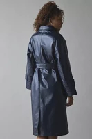 Hosbjerg Ray Tori Faux Leather Trench Coat